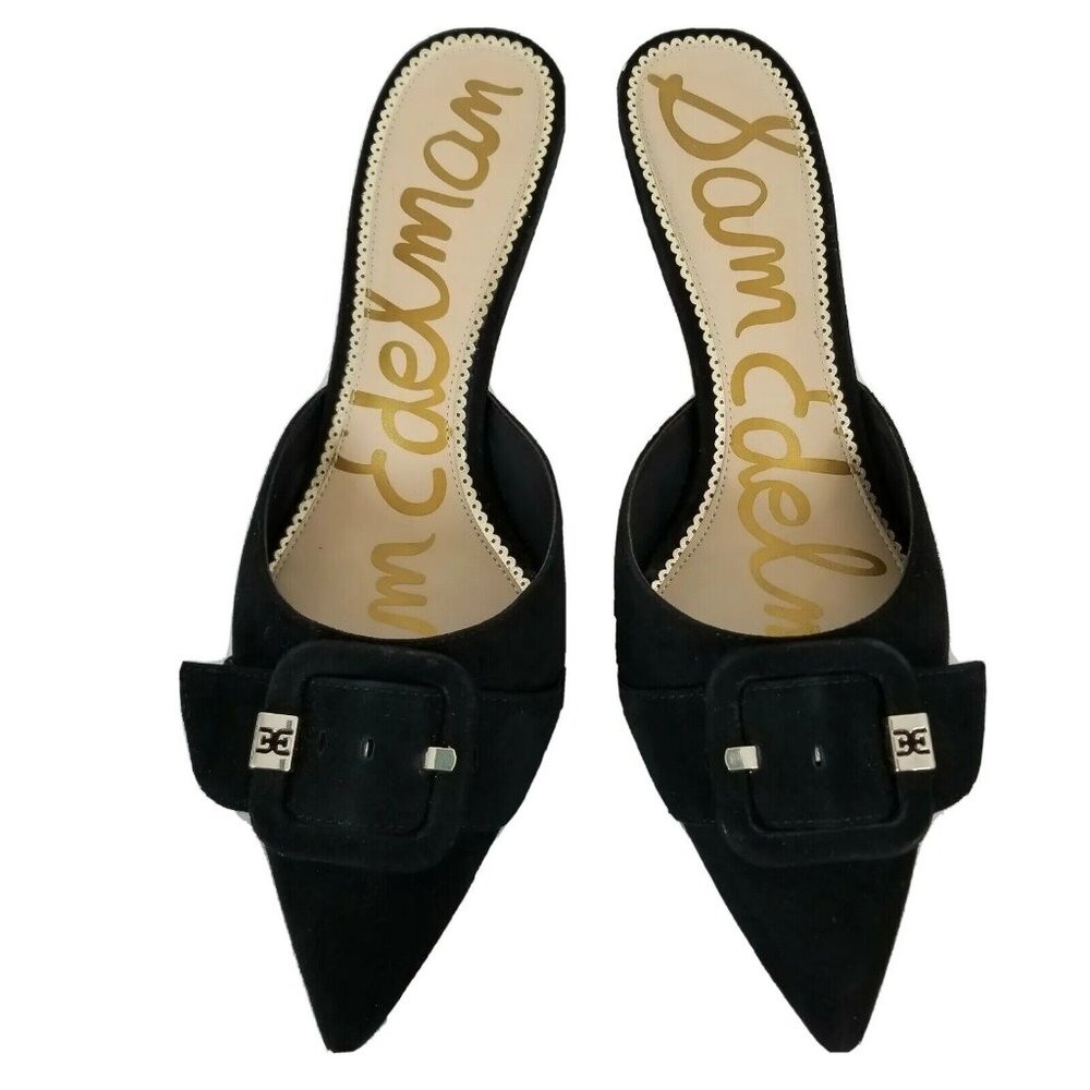 Sam Edelman Janessa Kitten-Heeled Mules - Size 9